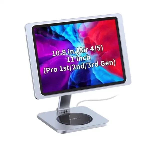 A5d86ea93ba2c453a91e82822ac956fb6h.jpg_640x640.jpg_.webp EMONITA Magnetic Stand: Wireless Charger for iPad & Phone – Clutter-Free Desk | 45W Fast Charging | Foldable L-Shape | 360° Rotation & 90° Tilt