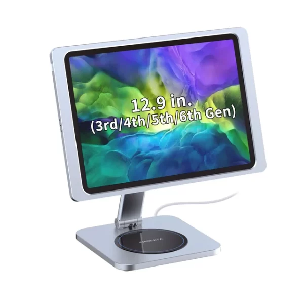 Aa879c197c13e47d9894a07b2716dd797j.jpg_640x640.jpg_.webp EMONITA Magnetic Stand: Wireless Charger for iPad & Phone – Clutter-Free Desk | 45W Fast Charging | Foldable L-Shape | 360° Rotation & 90° Tilt