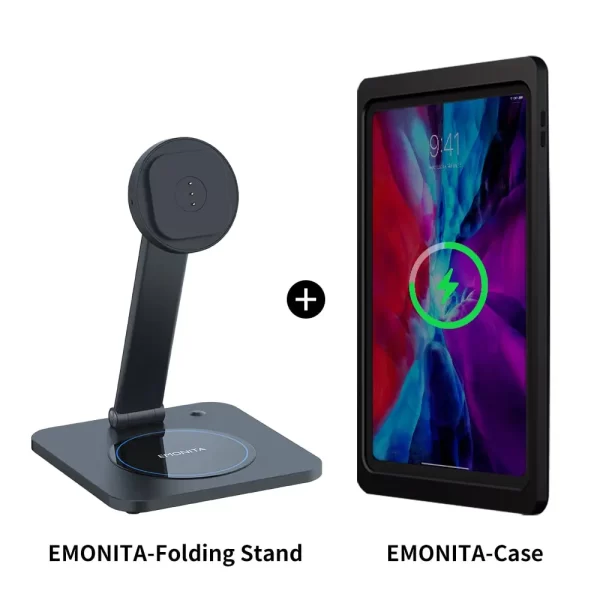 EMONITA-Magnetic-Stand-with-Case-for-iPad-18W-Fast-Charging-Foldable-L-Shape-Strong-Magnets-360-3.webp EMONITA Magnetic Stand: Wireless Charger for iPad & Phone – Clutter-Free Desk | 45W Fast Charging | Foldable L-Shape | 360° Rotation & 90° Tilt