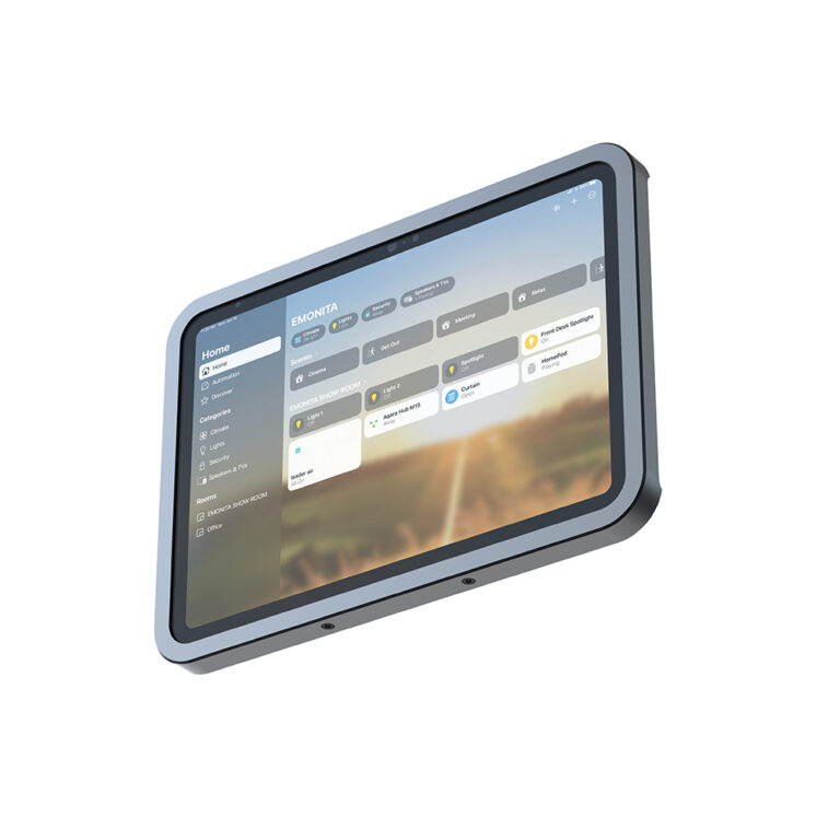 PoE DC and AC power tips for secure iPad wall install with hidden cables