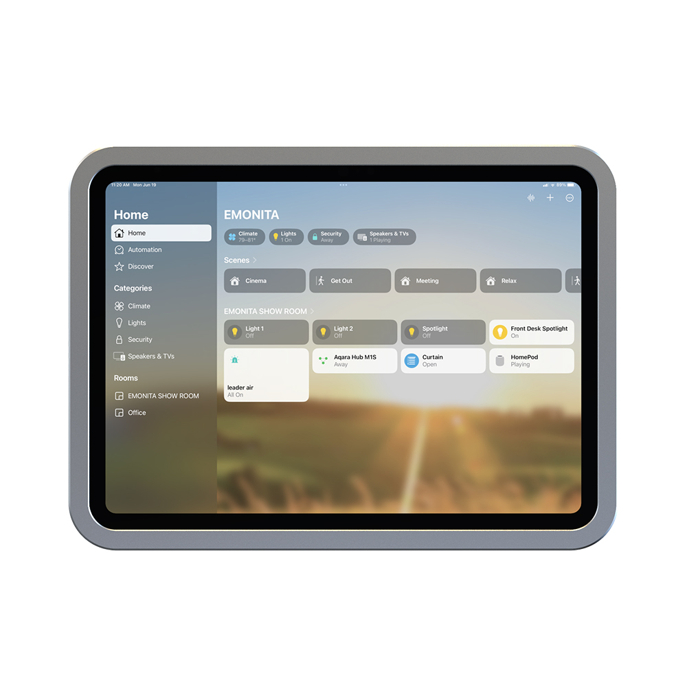 Fixed iPad Wall Mount with Power