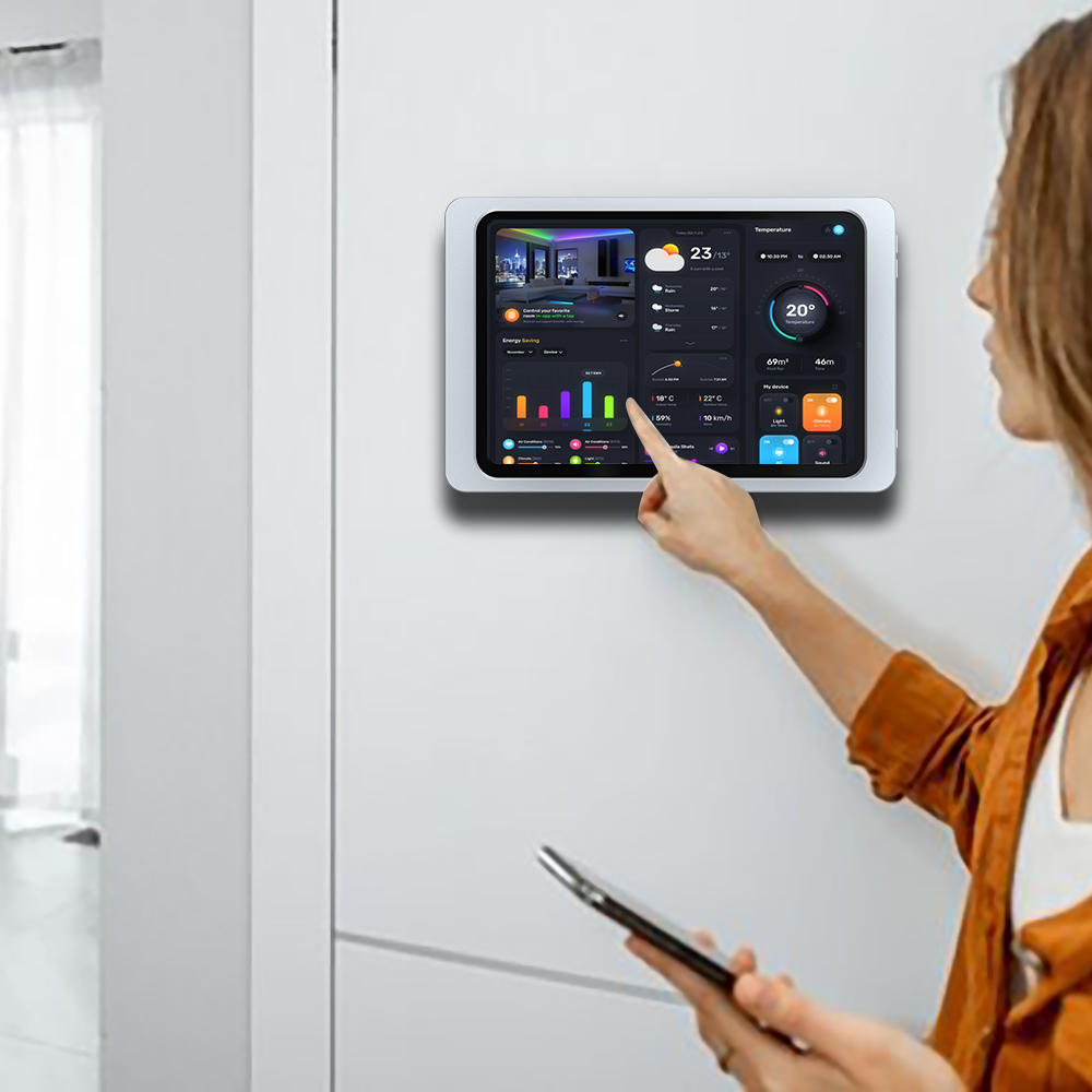 Recessed iPad wall mount