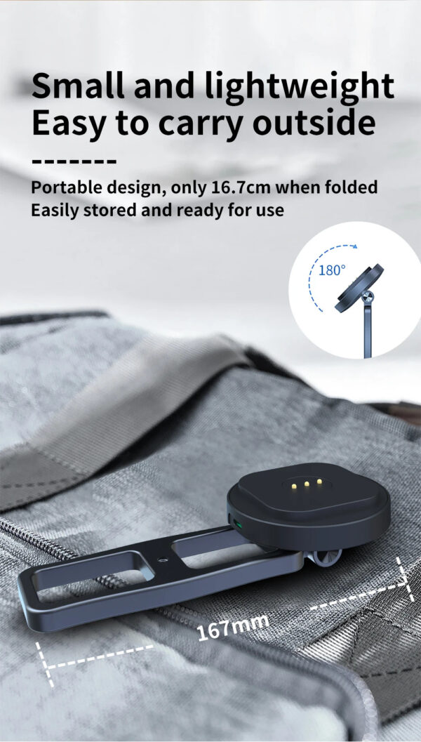 6 EMONITA Magnetic iPad Handheld Stand with 18W Charging (360°/180°, Portable Aluminum)