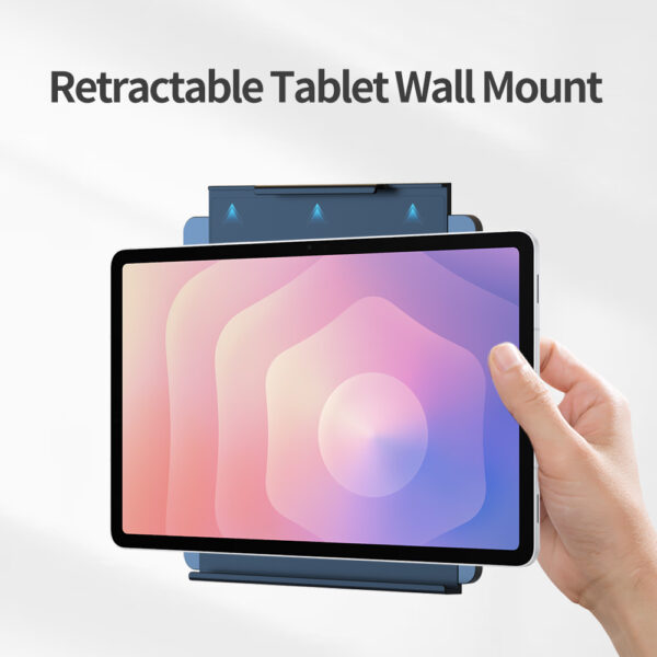 retractable tablet wall mount holder